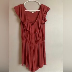 Pacsun Lace Up Tie Up Romper Size S